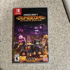 Nintendo Minecraft Dungeons Ultimate Edition - Black & Purple Artwork